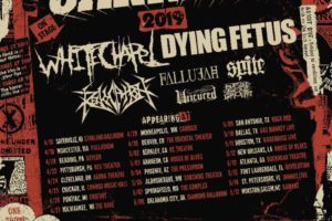 Whitechapel to co-headline “Chaos and Carnage” USA tour with Dying Fetus, featuring Revocation, Fallujah, Spite, Uncured, Buried Above Ground as support