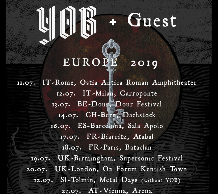 NEUROSIS announce European tour dates this summer, with support from YOB