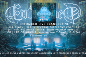 Official audio video for “SINNERS BLEED” (Live) by ENTOMBED off their album, “Clandestine Live” released date May 17, 2019