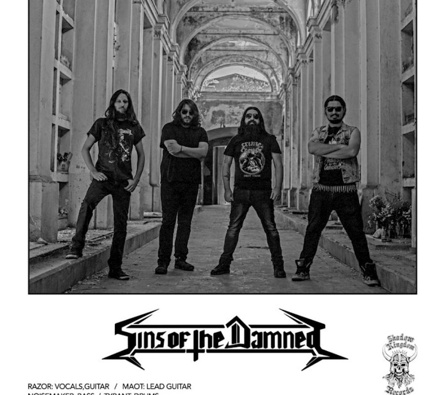 SINS OF THE DAMNED – “Striking the Bell of Death” (CD, LP, TAPE) Shadow Kingdom Records on May 3, 2019