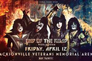 KISS – official clip and fan filmed videos from Jacksonville Veterans Memorial Arena, Jacksonville, FL April 12, 2019