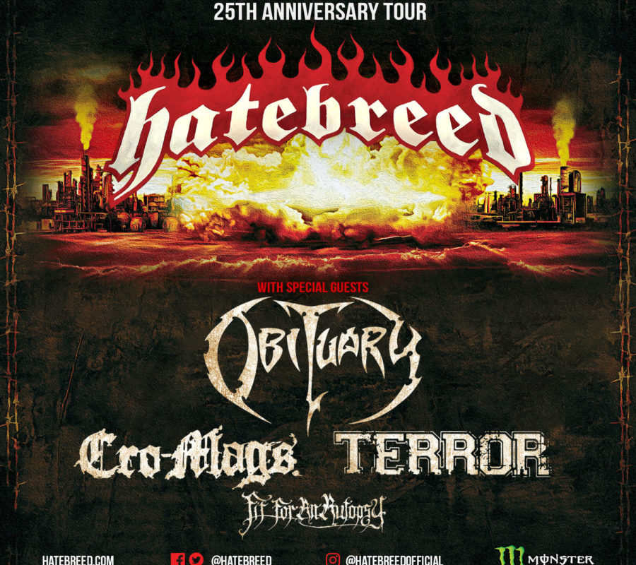 HATEBREED, OBITUARY, CRO-MAGS, & TERROR – fan filmed videos of all bands (full sets) from The Fillmore in Silver Springs, MD on April 18, 2019