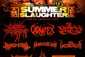 CATTLE DECAPITATION – to perform at The Summer Slaughter Tour 2019; posts video update from the studio