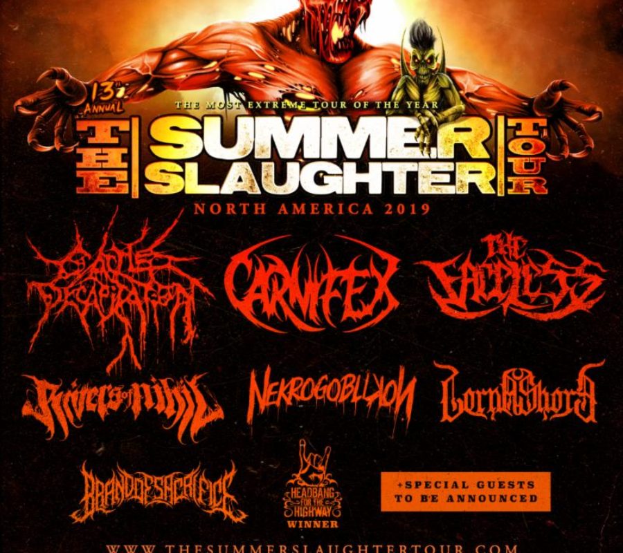 CATTLE DECAPITATION – to perform at The Summer Slaughter Tour 2019; posts video update from the studio