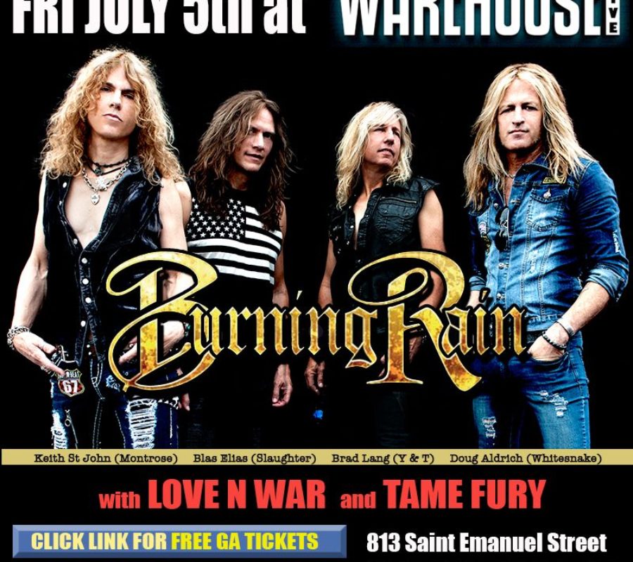 BURNING RAIN (featuring DOUG ALDRICH) – fan filmed videos from Warehouse Live in Hosuton, TX on July 5, 2019