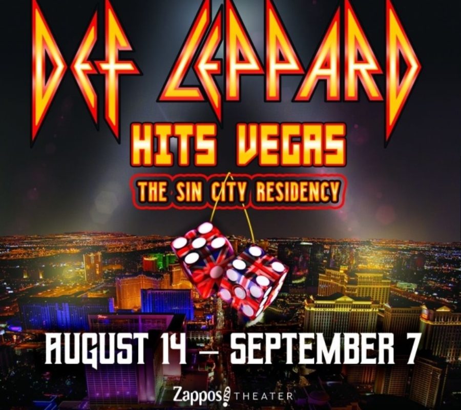 DEF LEPPARD – one official video & fan filmed videos (FULL SHOW from the FRONT ROW!!!) from their Hits Vegas, The Sin City Residency at the Zappos Theater in Las Vegas, NV on August 16, 2019 #defleppard