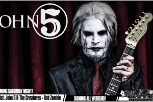 JOHN 5 – to Appear as Guest and Performer at HorrorHound Weekend in Indianapolis, September 6-8 #john5