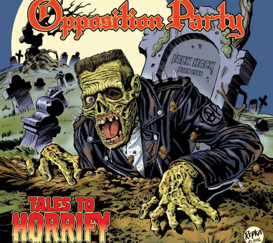 OPPOSITION PARTY – to release “Tales To Horrify” (EP) via Pulverised Records on November 15, 2019 #oppositionparty