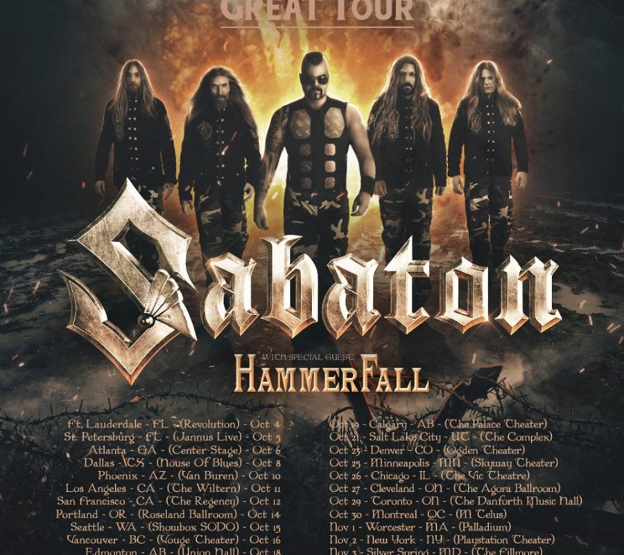 SABATON – fan filmed video of the FULL SHOW in HD from Revolution Live, Fort Lauderdale, FL on October 4, 2019 #SABATON #TheGreatWar #RevolutionLive