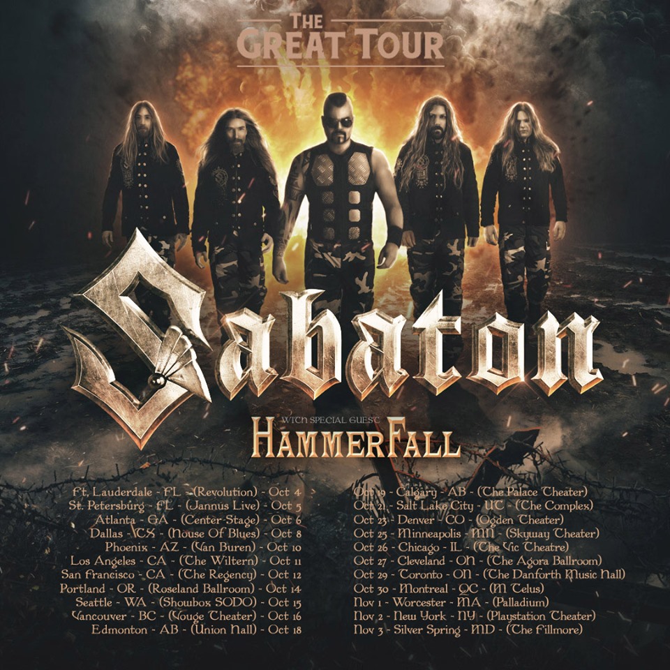 SABATON fan filmed video of the FULL SHOW in HD from Revolution Live