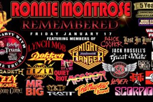 RONNIE MONTROSE REMEMBERED – A NAMM 2020 All-Star 5 Year Commemorative Anniversary Concert Announced #ronniemontrose