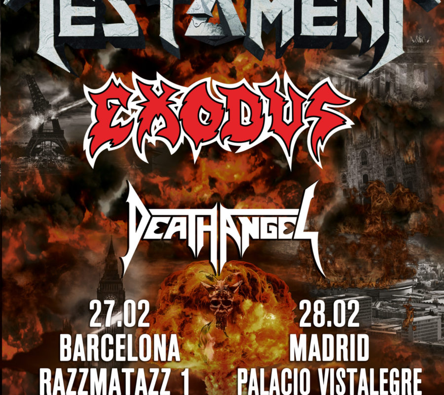 TESTAMENT – EXODUS – DEATH ANGEL – fan filmed videos from Razzmataz in Barcelona, SP on February 27, 2020 #testament #exodus #deathangel #thebaystrikesback2020