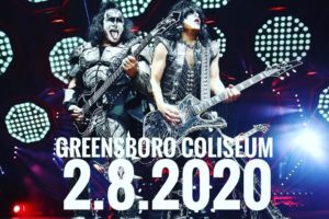 KISS – official clips & fan filmed videos from the Greensboro Coliseum in Greensboro, NC on February 8, 2020 #kiss #EndOfTheRoad #theendisnear