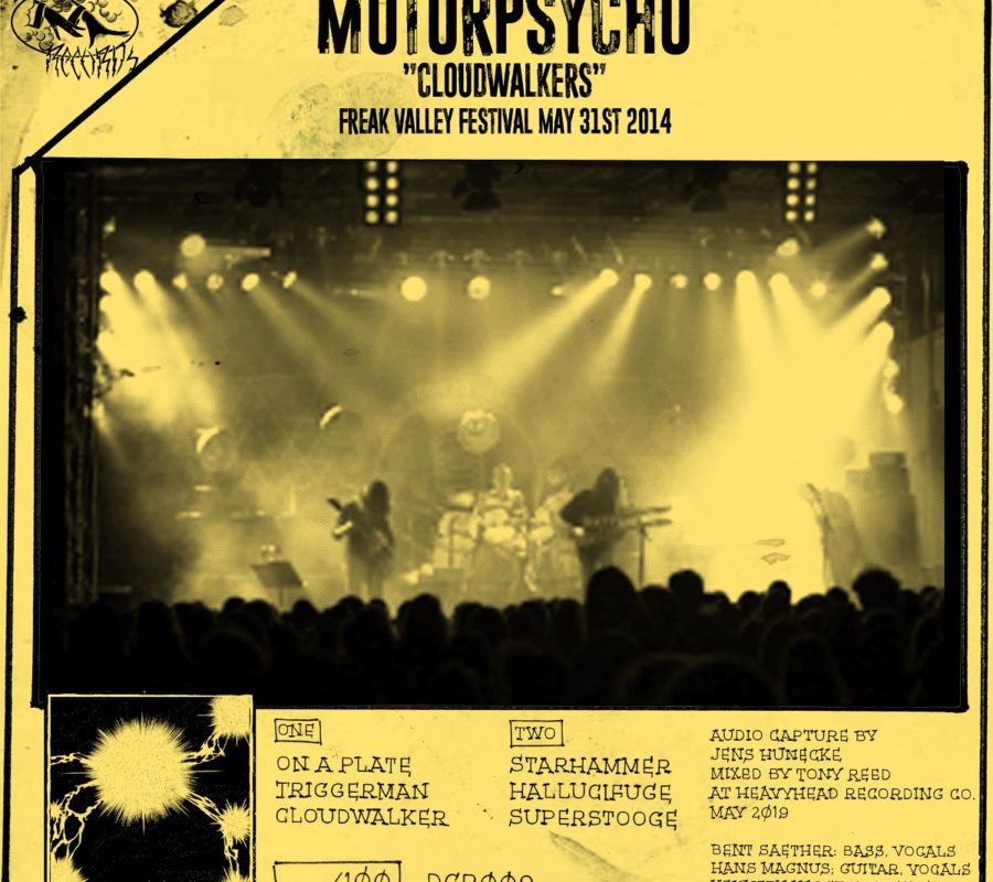 DEVIL’S CHILD RECORDS Reveal Bootleg Series #2: MOTORPSYCHO ‘Cloudwalkers’ Freak Valley Festival May 31st 2014′ – Out Feb. 22!  #devilschildrecords #motorpsycho