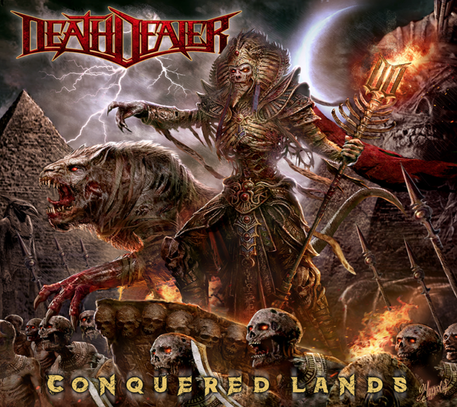 DEATH DEALER (featuring ROSS THE BOSS) – their 3rd record “CONQUERED LANDS” – to be released worldwide November 13, 2020 via STEEL CARTEL #deathdealer