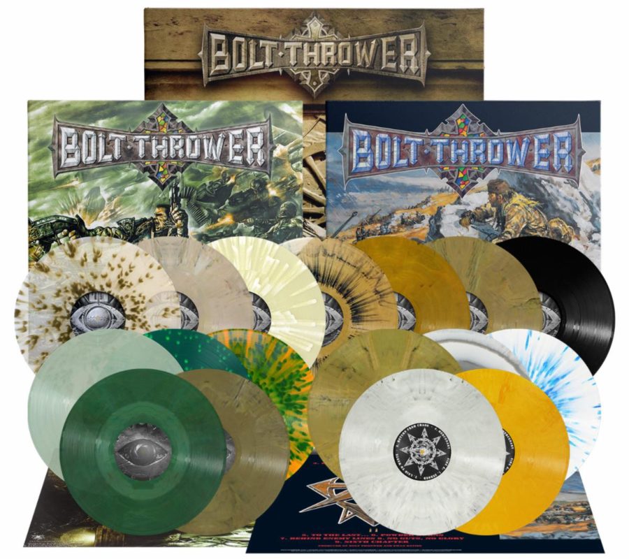 BOLT THROWER – “Mercenary”, “Honour-Valour-Pride” and “Those Once Loyal” LP re-issues now available via Metal Blade Records #boltthrower