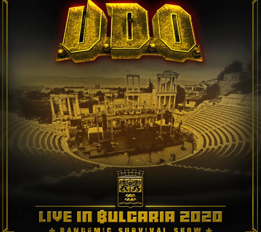 U.D.O. / UDO DIRKSCHNEIDER (ex- ACCEPT) – set to release a live CD/DVD/BLU-RAY titled “Live in Bulgaria 2020 – Pandemic Survival Show” via AFM Records on March 19, 2021 #udo #udodirkschneider