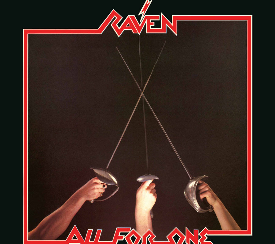 RAVEN – “All For One” Re-Release with bonus tracks via High Roller Records – Release date: May 14, 2021 #raven #allforone #nwobhm