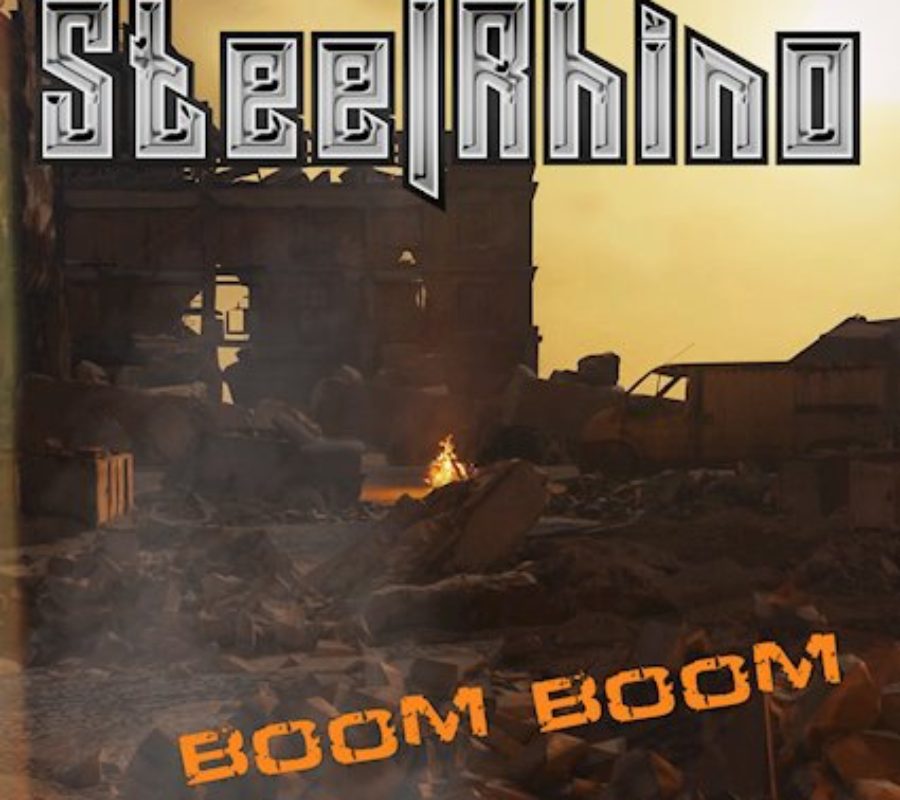STEEL RHINO – release their debut single “Boom Boom” today, April 16, 2021, via GMR Music – watch/listen now #SteelRhino