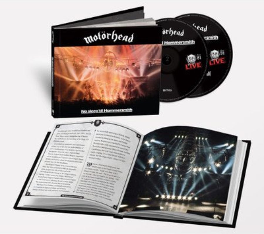 MOTÖRHEAD –  “No Sleep ‘Til Hammersmith” Gets Anniversary Expansion –  Deluxe CD Box-Set and Special 40th Anniversary Editions to be Released on June 25, 2021 #motorhead #lemmy