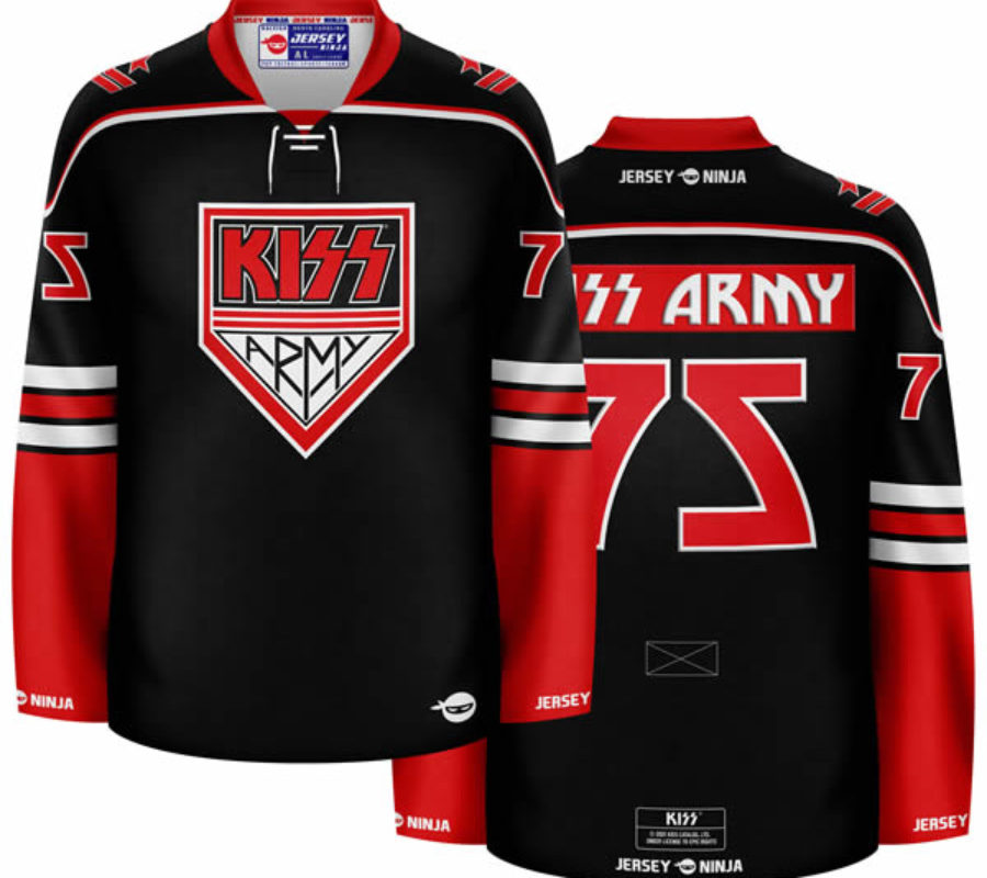 KISS – GENE SIMMONS announces first ever art gallery exhibit & Master Class sessions, New “Spaceman” Action Figure, new KISS hockey jerseys available for pre-order #kiss #genesimmons #jerseyninja