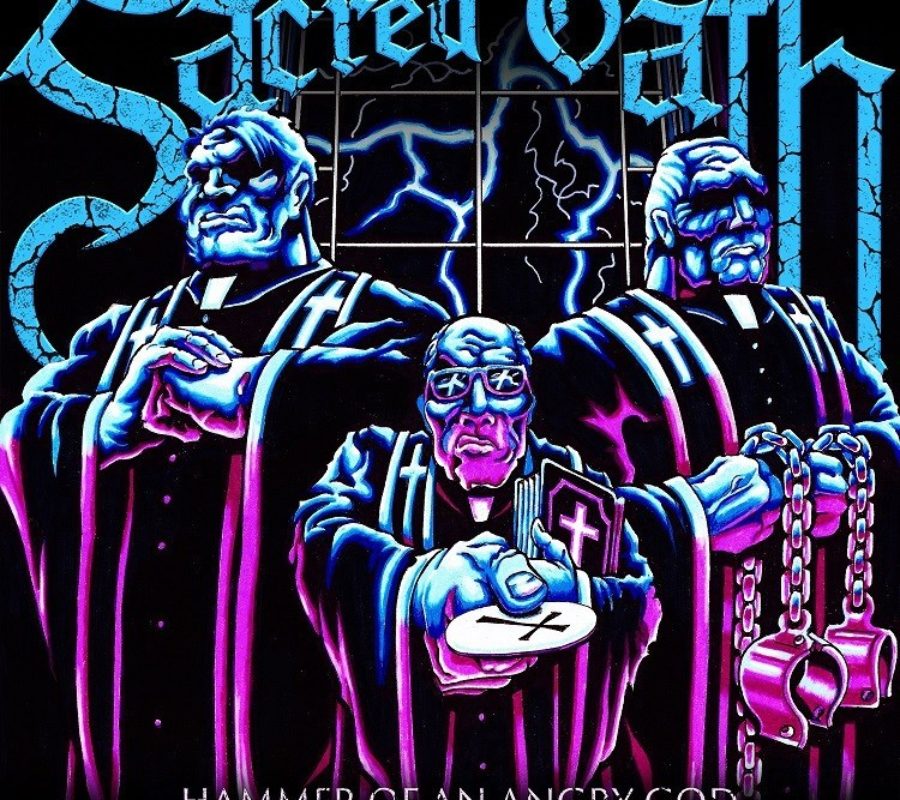 SACRED OATH (Heavy Metal – USA) –  Present “Hammer of an Angry God” Official Lyric Video via Wormholedeath #sacredoath