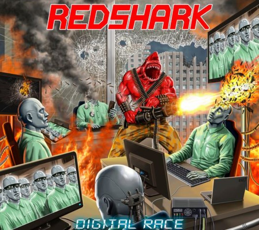 REDSHARK (Heavy/Speed Metal – Spain) – Release new digital single/video for “THE DEATH RIDES” from their upcoming album “Digital Race” that will be released in March 2022 via Listenable Records #RedShark