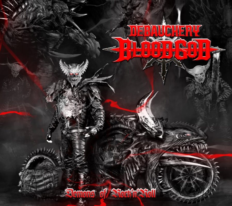 BLOOD GOD (Hard Rock voice / DEBAUCHERY – Monster Metal voice) – Release 2 CD set “Demons Of Rock ‘N’ Roll” on 05/08/2022 via Massacre Records – 2 CDs -same songs but with different vocal styles #BloodGod #Debauchery