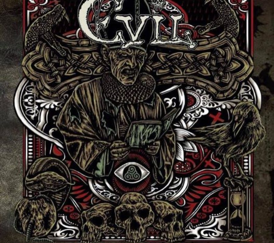 EVIL (Heavy Metal – Denmark) – Release lyric video for the song “Divine Conspiracy” – Taken from their upcoming album “Book Of Evil”, to be released on From The Vaults on May 27th, 2022 #Evil