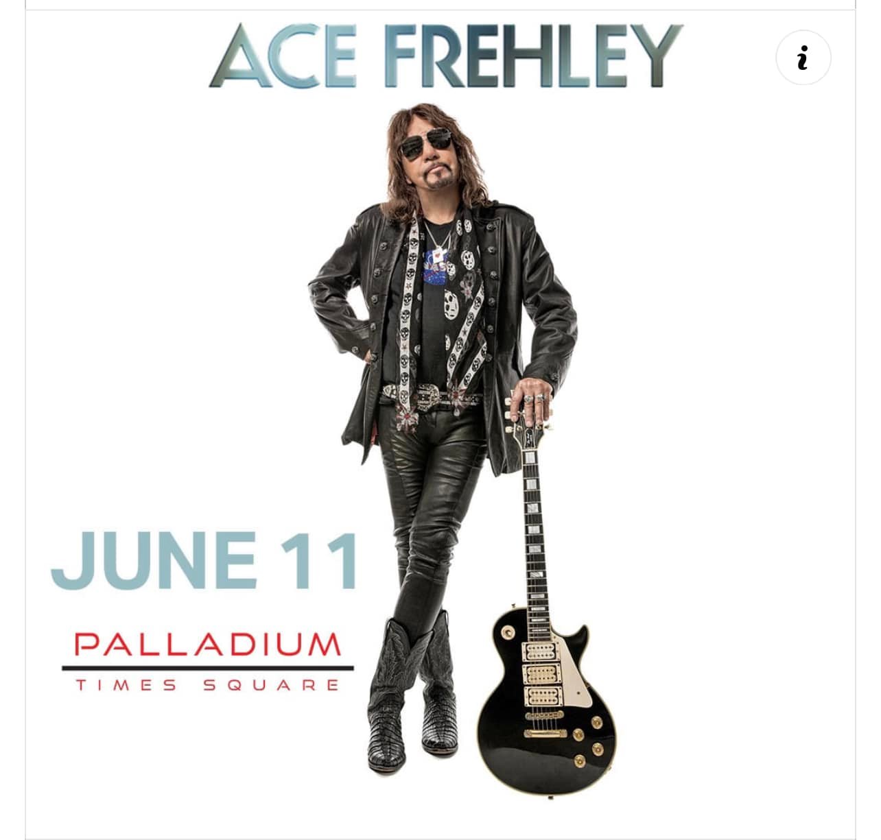 ACE FREHLEY Fan filmed video of the FULL SHOW Live Palladium Times