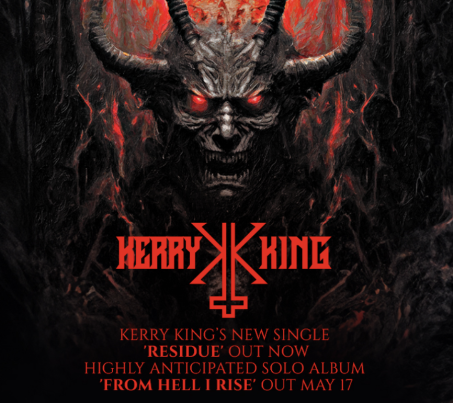 KERRY KING (SLAYER guitarist – Thrash Metal – USA) – Releases new song/video “Residue” – Taken from the upcoming album “From Hell I Rise”, out May 17, 2024 via Reigning Phoenix Music #kerryking #thrashmetal #heavymetal
