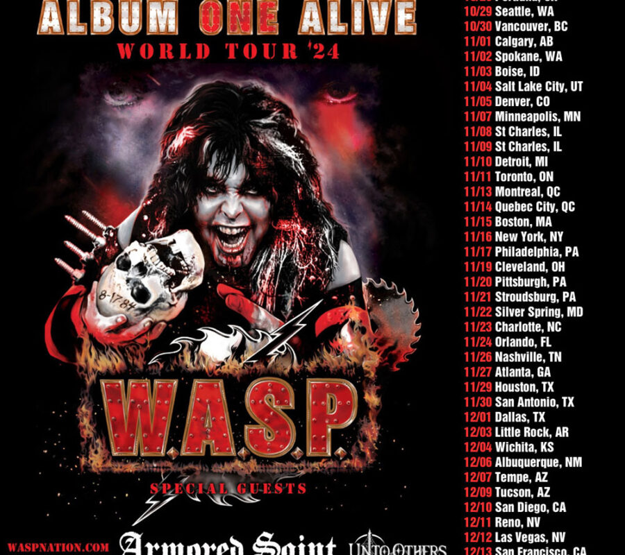 ARMORED SAINT to Join W.A.S.P. on Upcoming North American Fall Tour #armoredsaint #wasp #heavymetal