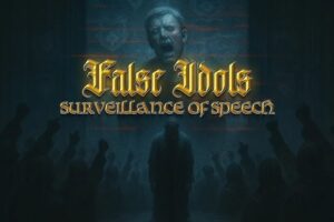 FALSE IDOLS (Heavy Metal – Germany 🇩🇪 – Features Ronny Munroe (ex-Metal Church, ex-Vicious Rumors, Munroe’s Thunder, CAVE)) – Release “Surveillance of Speech” Official Visualizer via Doc Gator Records #falseidols #heavymetal