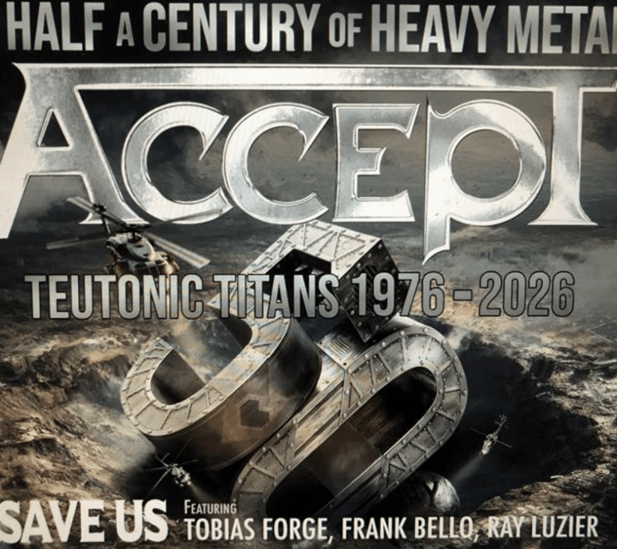 ACCEPT (featuring Tobias Forge, Frank Bello, Ray Luzier) – Release “Save Us” Static Video – Taken from the album Teutonic Titans 1976-2026, which is to be released on September 4, 2026 via Napalm Records #accept #heavymetal