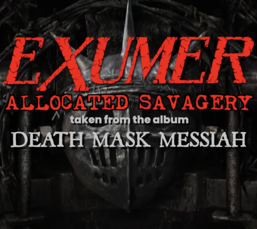 EXUMER (Thrash Metal – Germany) – Release “Allocated Savagery” Official Visualizer – Title track to their upcoming album Death Mask Messiah” due out on August 28, 2026 via Metal Blade Records #Exumer #thrashmetal #heavymetal